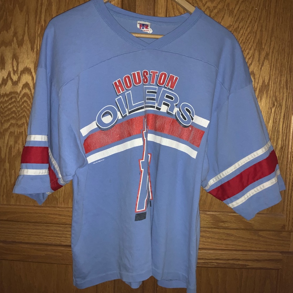 Men’s Vintage 90s Houston Oilers Crop Top NFL